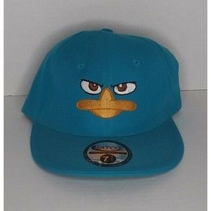 Disney Phineas and Ferb Perry the Platypus Snap Back Kids Baseball Hat Cap 7 1/8